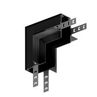 Коннектор угловой внутренний для встраиваемого магнитного шинопровода Linea-Accessories A489906 Arte Lamp чёрный в стиле современный для светильников серии Linea-Accessories linea магнитная встраиваемый