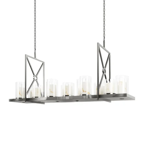 Люстра подвесная Candlebox 10436/1600R LOFT IT прозрачная на 12 ламп, основание никель в стиле современный кантри замковый фото 5