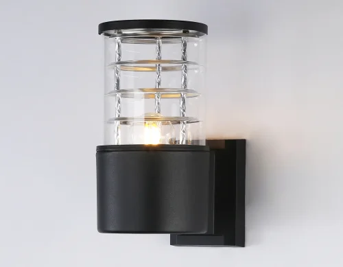 Настенный светильник ST2522 Ambrella light уличный IP54 чёрный 1 лампа, плафон прозрачный в стиле хай-тек современный E27 фото 2