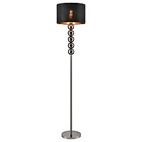 Торшер 363-025-01 Velante чёрный на 1 лампу, основание чёрное в стиле современный Торшер 363-025-01 Velante чёрный на 1 лампу, основание чёрное в стиле современный