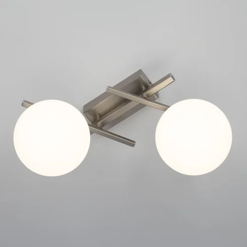 Светильник потолочный LED Dorsy CL223121 Citilux белый на 2 лампы, основание матовое хром в стиле современный шар фото 4
