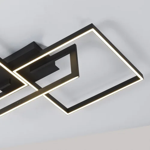 Светильник потолочный LED Mural 7462 Mantra чёрный 1 лампа, основание чёрное в стиле современный хай-тек квадраты фото 5
