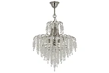 Люстра подвесная хрустальная Erli E 1.5.50.105 N Arti Lampadari прозрачная на 8 ламп, основание никель в стиле арт-деко Люстра подвесная хрустальная Erli E 1.5.50.105 N Arti Lampadari прозрачная на 8 ламп, основание никель в стиле арт-деко