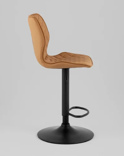 Стул барный Dome, экокожа, коричневый УТ000039360 Stool Group, коричневый/экокожа, ножки//чёрный, размеры - ****445*520 фото 6