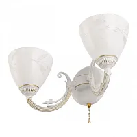 Бра AM343659 343659/2W WT+G Arte Milano белый на 2 лампы, основание белое в стиле классический 