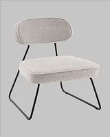 Кресло Kate new ткань букле светло-серый УТ000041263 Stool Group, серый/букле, ножки/металл/чёрный, размеры - *740****мм