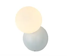 Бра Ларго 07634,01 Kink Light белый 1 лампа, основание белое в стиле модерн шар