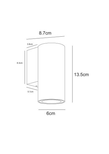 Настенный светильник уличный LED Torcular A1807AL-1BK Arte Lamp уличный IP65 чёрный на 1 лампу, плафон чёрный в стиле современный LED фото 2