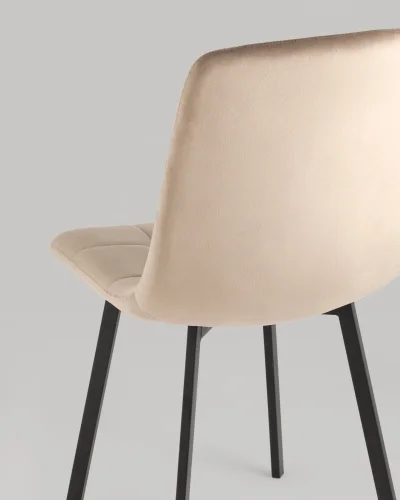 Стул Chilly, велюр мокка (набор 2шт) УТ000039335 Stool Group, коричневый/велюр, ножки/металл/, размеры - *860***460*560 фото 3