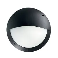Настенный светильник уличный LUCIA-2 AP1 NERO Ideal Lux уличный IP66 чёрный 1 лампа, плафон чёрный в стиле современный E27