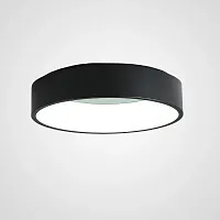 Светильник потолочный LED TRAY D80 Black 181887-26 ImperiumLoft белый 1 лампа, основание чёрное в стиле скандинавский современный 