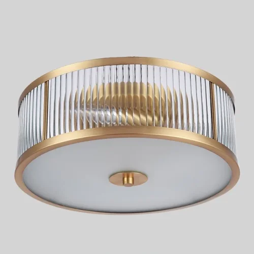 Светильник потолочный VENUS D35 167744-26 ImperiumLoft прозрачный 3 лампы, основание золотое в стиле арт-деко фьюжн американский  фото 4