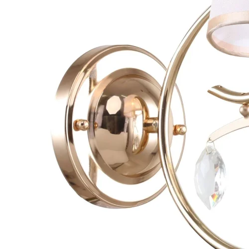 Бра Charm 2756-1W F-promo белый на 1 лампу, основание золотое в стиле арт-деко фото 3