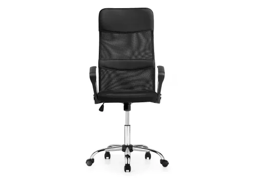 Компьютерное кресло ARANO черное 1487 Woodville, чёрный/ткань искусственная кожа, ножки/металл/хром, размеры - *1320***650*650 фото 6