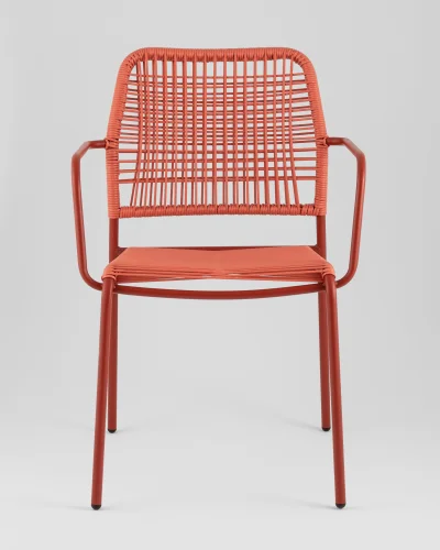 Стул Solaia, красный УТ000039922 Stool Group, красный/ротанг, ножки/металл/красный, размеры - *800**** фото 7