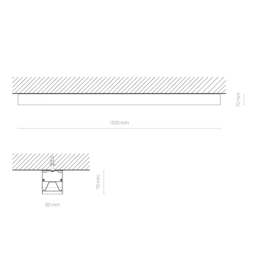 Светильник офисный потолочный LED Office Pro Led 10216-NW Nowodvorski размеры *60*1500 мм, нейтральный белый 4000К, 5250 лм, мощность 40 вт, на 18 кв.м фото 5
