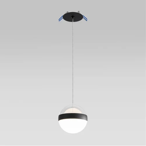 Светильник подвесной LED Roni 5075/12L Odeon Light белый 1 лампа, основание чёрное в стиле современный шар встраиваемый фото 3