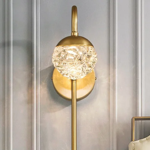 Настенный светильник VERENA WALL 208294-23 ImperiumLoft прозрачный на 1 лампу, основание латунь в стиле современный фото 6 Настенный светильник VERENA WALL 208294-23 ImperiumLoft прозрачный на 1 лампу, основание латунь в стиле современный фото 6