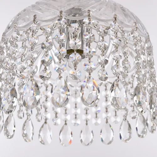Светильник подвесной 14781P/22 Ni Bohemia Ivele Crystal прозрачный 1 лампа, основание никель в стиле классический sp фото 3