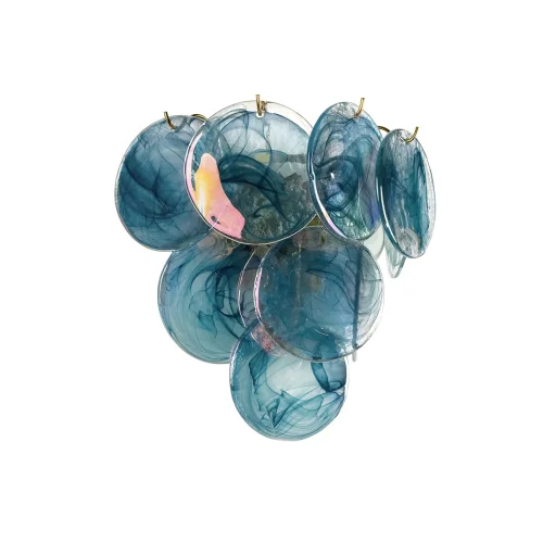 Бра Лолли / Lolly 10492W Blue LOFT IT синий на 3 лампы, основание бронзовое в стиле современный фото 4 Бра Лолли / Lolly 10492W Blue LOFT IT синий на 3 лампы, основание бронзовое в стиле современный фото 4