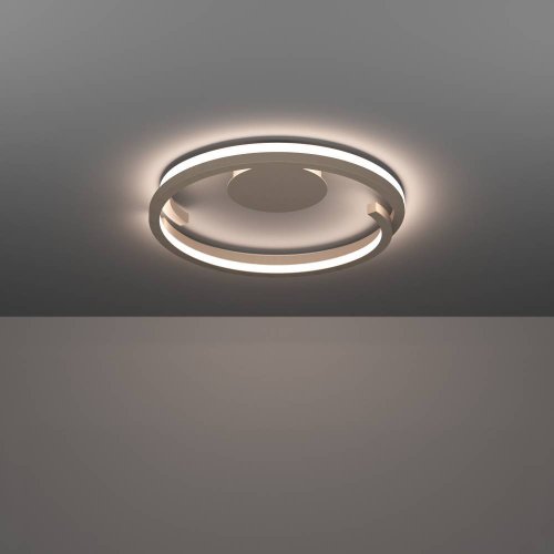 Светильник потолочный LED Mezzomonte 901823 Eglo бежевый на 1 лампу, основание бежевое в стиле современный хай-тек фото 6