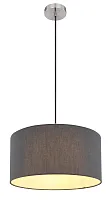 Светильник подвесной Sanna 15585H Globo антрацит 1 лампа, основание матовое никель в стиле современный 