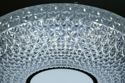 Люстра с пультом LED Lampianu OML-47807-30 Omnilux белая на 1 лампу, основание белое в стиле хай-тек с пультом фото 4