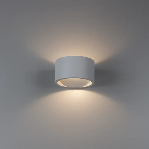 Бра LED Cerchio A1417AP-1WH Arte Lamp белый на 1 лампа, основание белое в стиле современный  фото 2