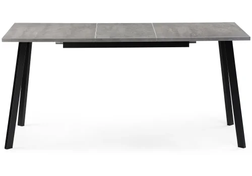 Стол раскладной Колон Лофт 120 25 мм бетон / черный матовый  489608 Woodville столешница бетон из лдсп фото 9