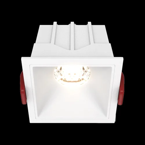 Светильник точечный Alfa LED DL043-01-10W3K-D-SQ-W Maytoni белый на 1 лампу, основание белое в стиле современный фото 13