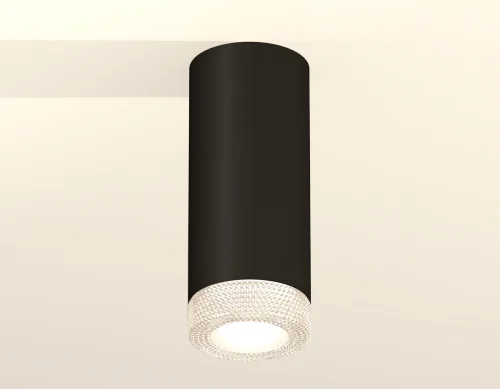 Светильник накладной XS7443010 Ambrella light чёрный 1 лампа, основание чёрное в стиле хай-тек современный круглый фото 3