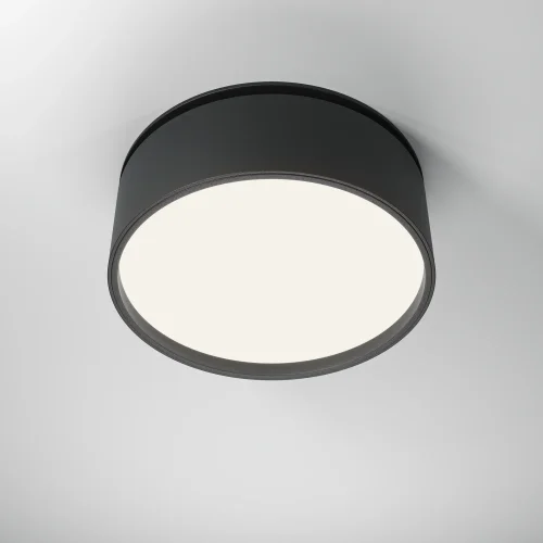 Светильник точечный LED Onda DL024-18W4K-B Maytoni чёрный 1 лампа, основание чёрное в стиле современный хай-тек круглый фото 4