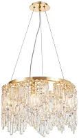 Люстра подвесная Diadem 4724-6P Favourite прозрачная на 6 ламп, основание золотое в стиле современный 