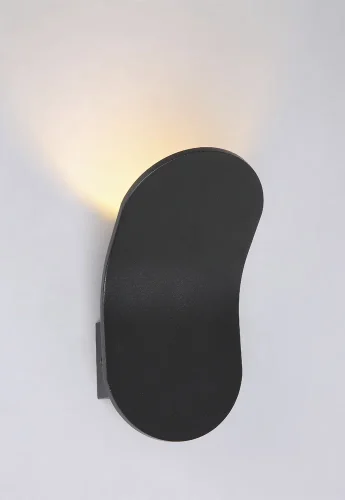 Бра LED CLT 150W BL Crystal Lux чёрный на 1 лампа, основание чёрное в стиле современный  фото 2