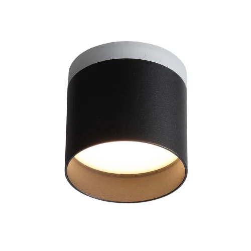 Светильник накладной LED Panaggio ST102.402.12 ST-Luce белый чёрный 1 лампа, основание чёрное в стиле хай-тек круглый фото 2