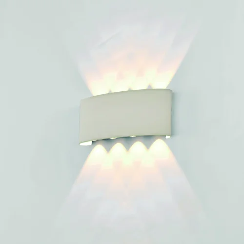 Настенный светильник уличный LED Arcs 7814 Mantra уличный IP54 белый на 1 лампу, плафон белый в стиле современный LED фото 4