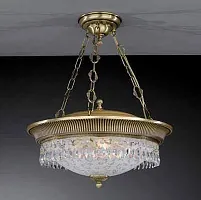 Люстра подвесная  PL 6210/4 Reccagni Angelo белая на 4 лампы, основание античное бронза в стиле классический 