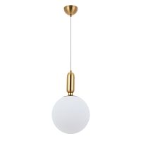 Светильник подвесной Bolla-Sola A3325SP-1PB Arte Lamp белый 1 лампа, основание медь в стиле современный 