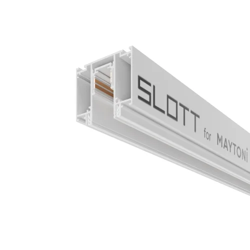 Шинопровод демпферный в натяжной потолок Magnetic track system Exility TRX034D-422W Maytoni белый в стиле хай-тек современный для светильников серии Magnetic track system Exility натяжной потолок exility тонкая магнитная