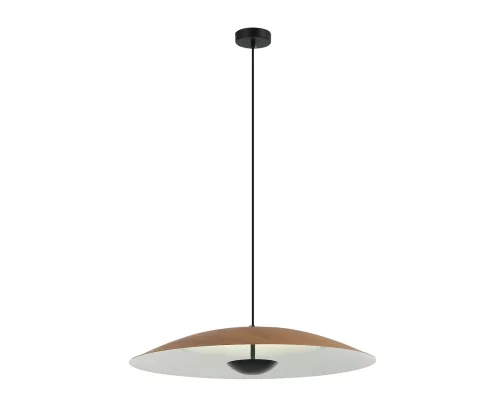 Светильник подвесной LED Синди 08467-60A,04 Kink Light коричневый на 1 лампу, основание чёрное в стиле арт-деко современный отражённый свет