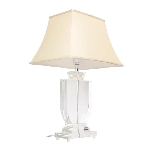 Настольная лампа Сrystal 10272 LOFT IT бежевая 1 лампа, основание прозрачное хрусталь в стиле классический  фото 4