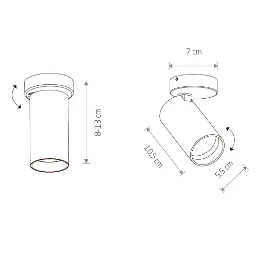 Спот с 1 лампой Mono 7771-NW Nowodvorski золотой GU10 в стиле современный фото 5