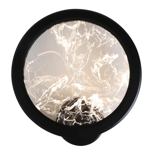 Бра LED Imma 4375-1W Favourite прозрачный чёрный на 1 лампу, основание чёрное в стиле современный 