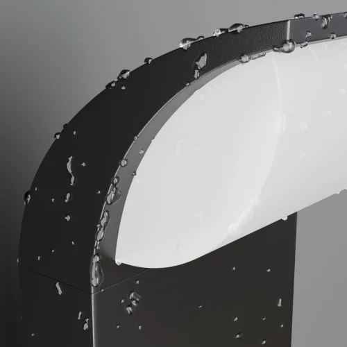 Парковый светильник LED Stock O446FL-L7GF3K Maytoni уличный IP65 графит на 1 лампу, плафон белый в стиле современный хай-тек LED фото 4