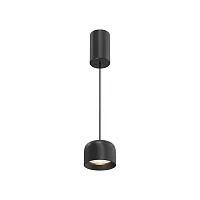 Светильник подвесной LED Comfy P113-L12-3K-B Maytoni чёрный на 1 лампу, основание чёрное в стиле хай-тек современный 