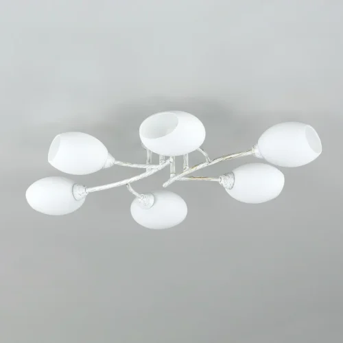 Люстра потолочная Флорида CL148160 Citilux белая на 6 ламп, основание белое в стиле современный  фото 7