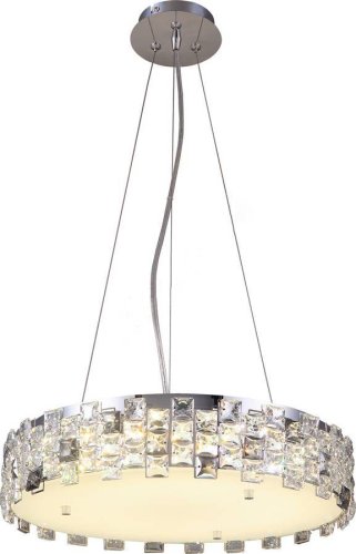 Люстра подвесная Jemima TL1159-4H Toplight прозрачная на 4 лампы, основание хром в стиле современный 