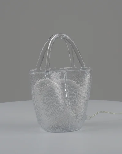 Настольная лампа LED Bag V11674-TL Moderli прозрачная на 1 лампу, основание прозрачное стекло в стиле современный арт-деко фото 2