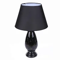 Настольная лампа Sharlin 8219/1T Lumion чёрная на 1 лампу, основание чёрное керамика металл в стиле классический 