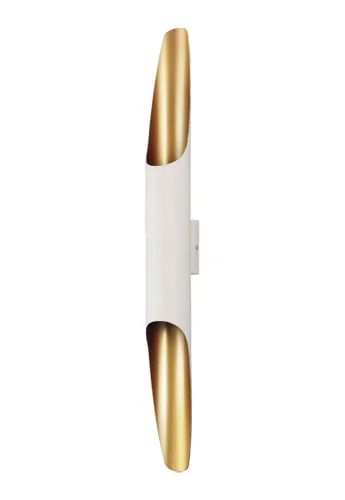 Бра CLT 332W2-V2 WH-GO Crystal Lux золотой белый на 2 лампы, основание белое в стиле современный 